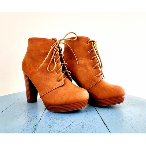 TOP MODA VALENCIA-5 BROWN HIGH HEEL ANKLE BOOTIES SIZE: 8 - Picture 7 of 7